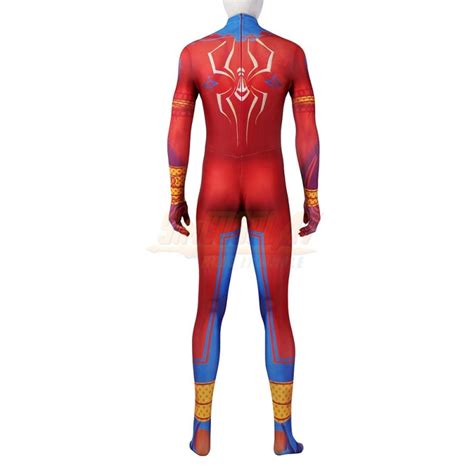 Spider Man India Pavitr Prabhakar Printed Cosplay Costume Suit