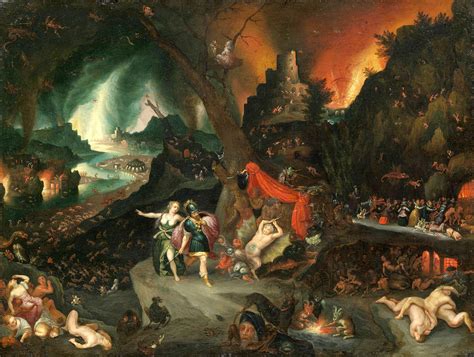 Aeneas And The Sibyl In The Underworld Painting By Jan Brueghel The