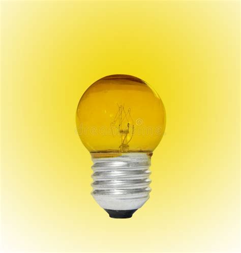 Yellow light bulb stock photo. Image of dirt, incandescent - 567896