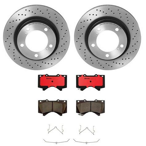 Toyota Lexus Disc Brake Pad And Rotor Kit Front 340mm Ceramic