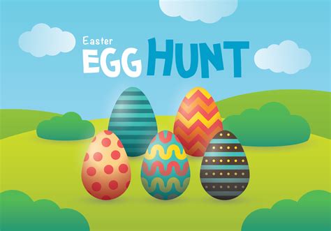 Easter Egg Hunt Vector Art At Vecteezy