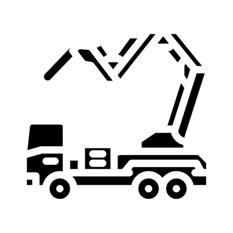 Ditch Digger Civil Engineer Glyph Icon Vector Illustration 26114505