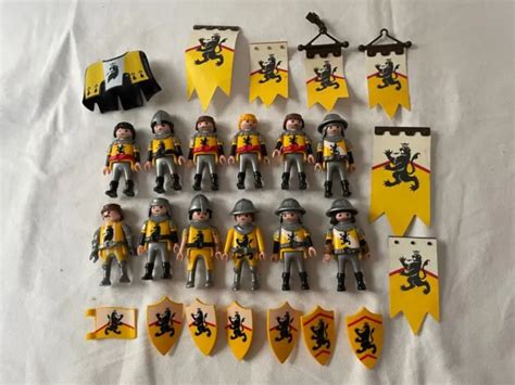 PLAYMOBIL LOT DE Chevaliers Du Lion Jaune EUR 30 00 PicClick FR