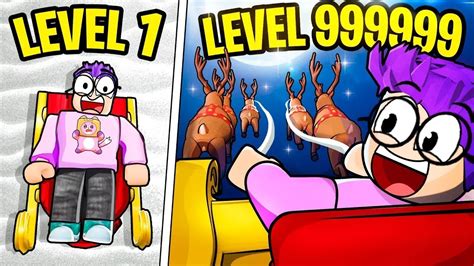 Max Level In Roblox Sled Obby Best Roblox Winter Games Snow Shoveling