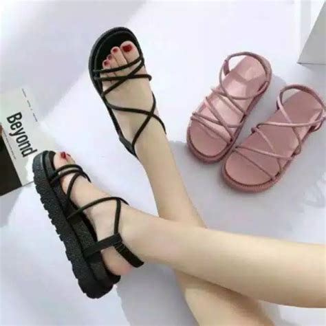 Jual Sandal Wedges Model Gladiator Asli Cantik Paling Murah Best Seller