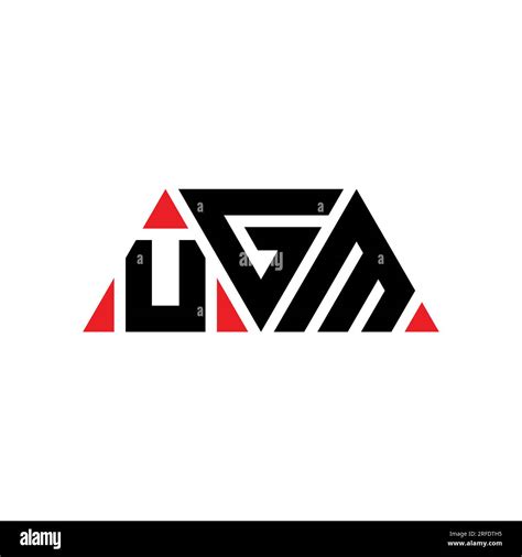 Ugm Triangle Letter Logo Design With Triangle Shape Ugm Triangle Logo