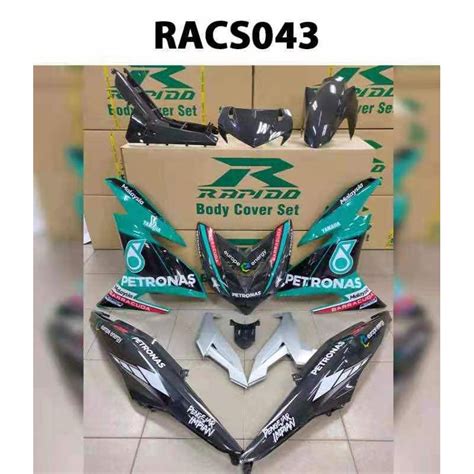 RAPIDO COVER SET Y15ZR V1 V2 PETRONAS SRT PENGEJAR IMPIAN EDITION