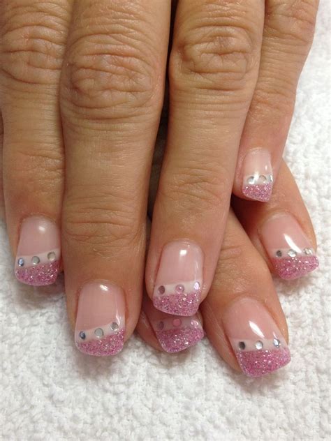 Sparkly Nails Fancy Nails Pretty Nails Cute Nails Pink Glitter