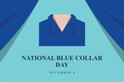 National Blue Collar Day background. 14374908 Vector Art at Vecteezy