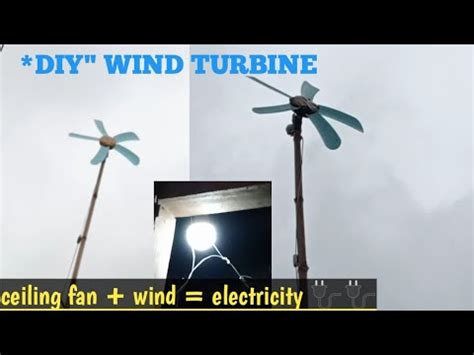 Homemade Wind Turbine From Ceiling Fan Shelly Lighting