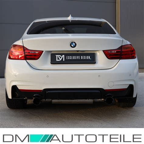 Sport Performance Diffusor Blenden Schwarz Glanz passt für BMW 4er