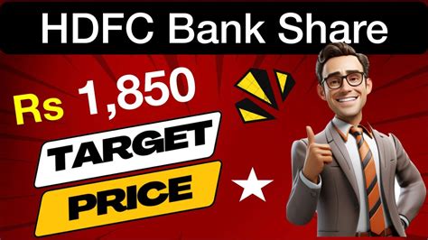 Hdfc Bank Share Target Price Hdfc Bank Share Latest News Youtube