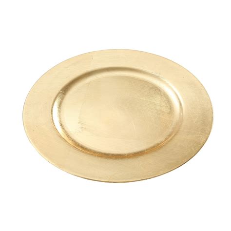 1x Diner Onderborden Goud 33 Cm Rond Primodo Warenhuis