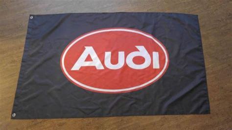 Sell Classic Audi Logo Flag Banner 3x5 90x150 Urs4 Urs6 Quattro V8