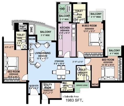 Dlf Park Place Floor Plan - floorplans.click