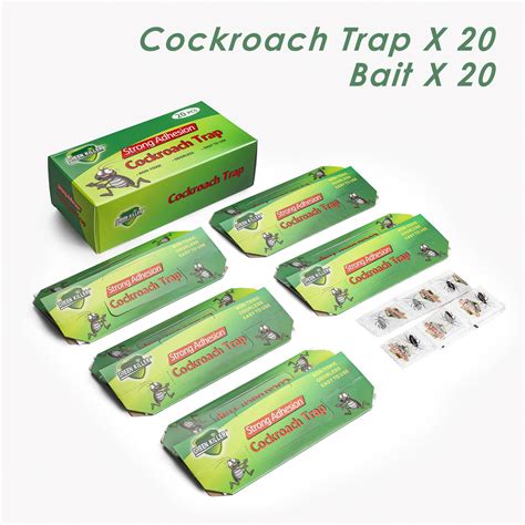 (20 Pack) Roach Traps Indoor,Roach Killer Indoor Infestation, Cockroach ...