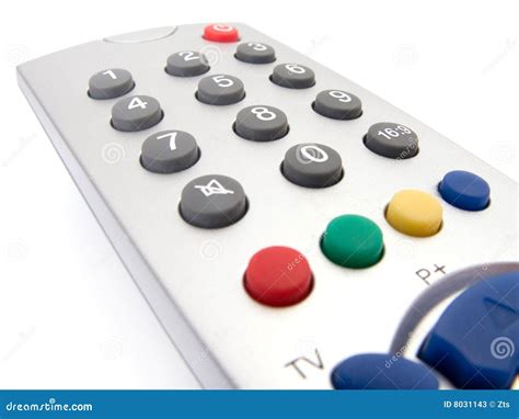 Close Up of a TV Remote Control Stock Image - Image of control, modern ...