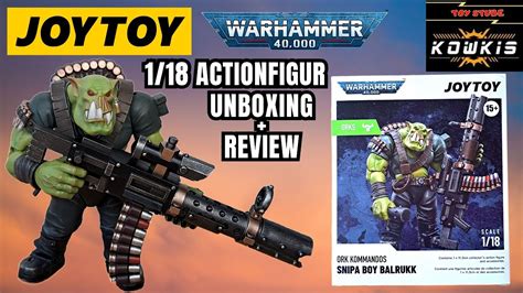 Joy Toy Warhammer 40K Ork Kommandos Snipa Boy Balrukk 1 18 Scale Action