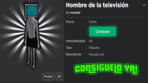 Atentos Consigue Ya El Paquete De Tv Man Roblox Youtube