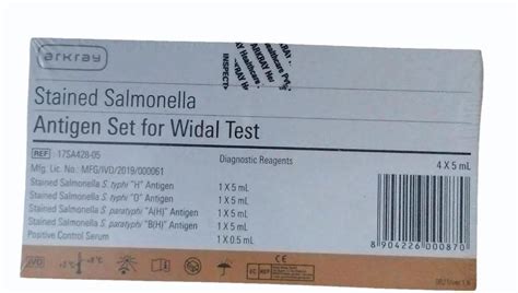 Ml Stained Salmonella Antigen Set Widal Test At Rs In Dhanbad