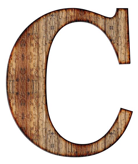 Lettre En Bois Majuscule C Png Transparents Stickpng Images And The