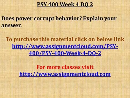 Psy Week Dq And Dq To Purchase This Material Click On Below