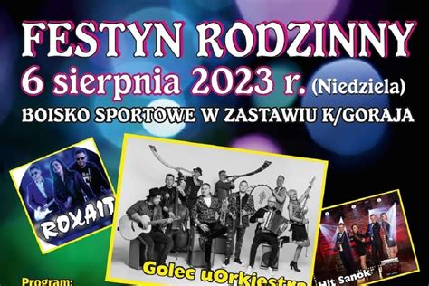 Festyn Rodzinny w Zastawiu koło Goraja 2023 Gwiazda imprezy Golec