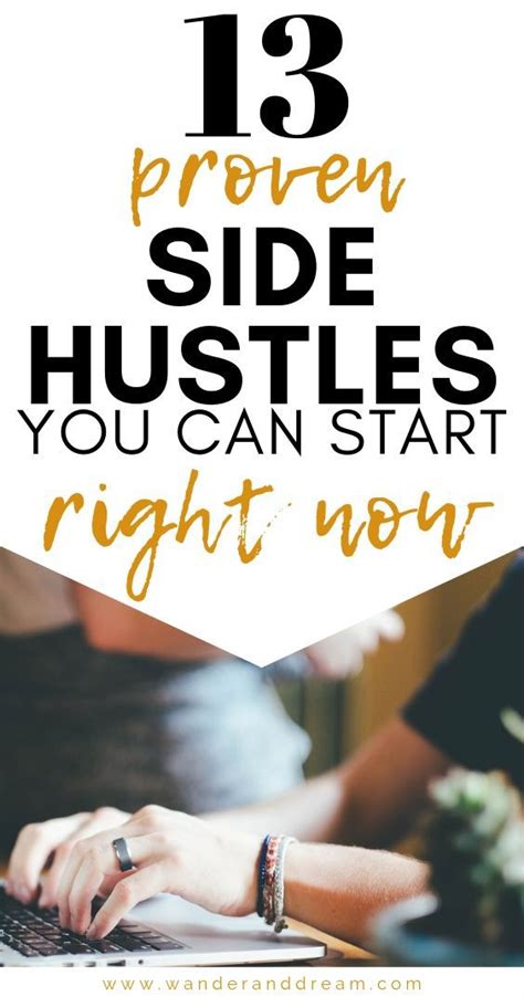 13 Proven Side Hustles You Can Start Right Now Wander And Dream