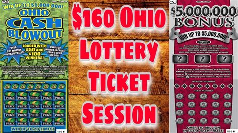 160 Ohio Lottery Ticket Session 20 Tickets Youtube