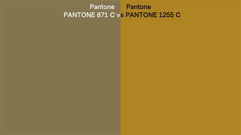 Pantone 871 C Vs Pantone 1255 C Side By Side Comparison