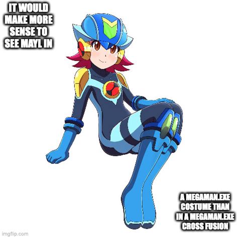 Mayl In MegaMan EXE Cross Fusion Costume Imgflip