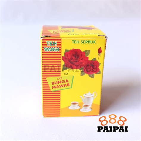 Jual Teh Bubuk Cap Bunga Mawar ISI 50GRAM Shopee Indonesia