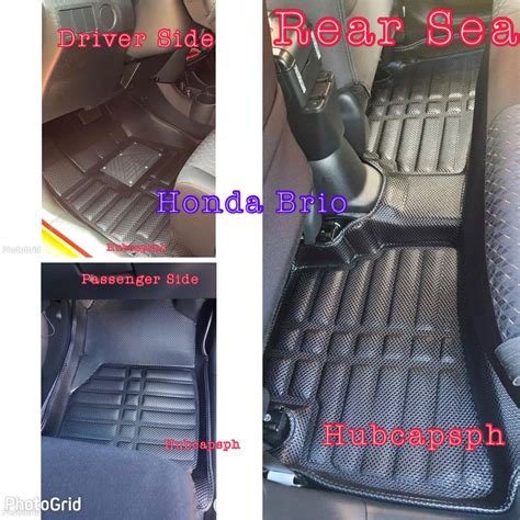 Honda Brio Premium Diamond Car Matt Deep Dish Mats Gen1 Gen2 Andamaze