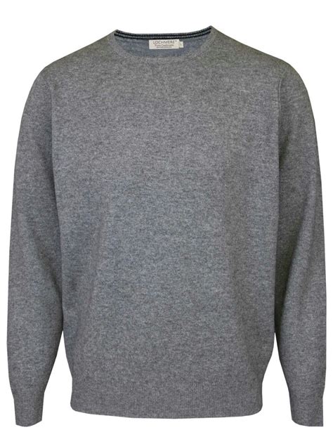 Grey Cashmere V Neck Jumper Ewm