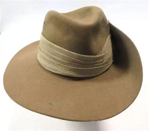 WW2 Far East Bush Slouch 25th Indian Division Flashed Hat Dated 1942