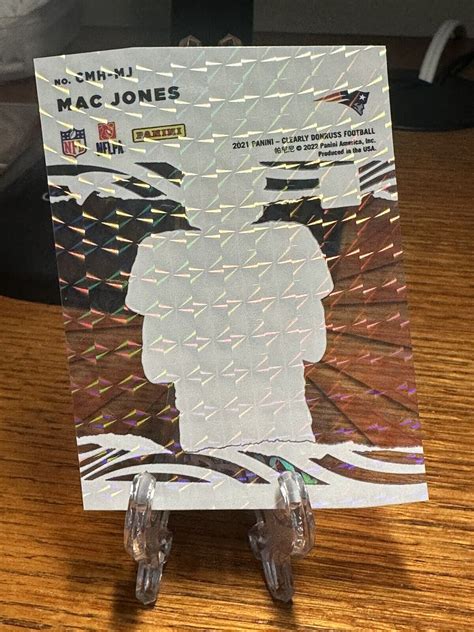 RARE 2021 Clearly Donruss Mac Jones CASE HIT Holo Mosaic My House RC