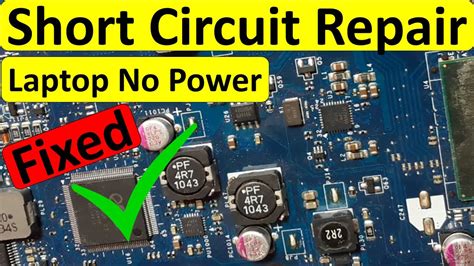 Laptop Motherboard No Power Troubleshooting Short Circuit Fixed