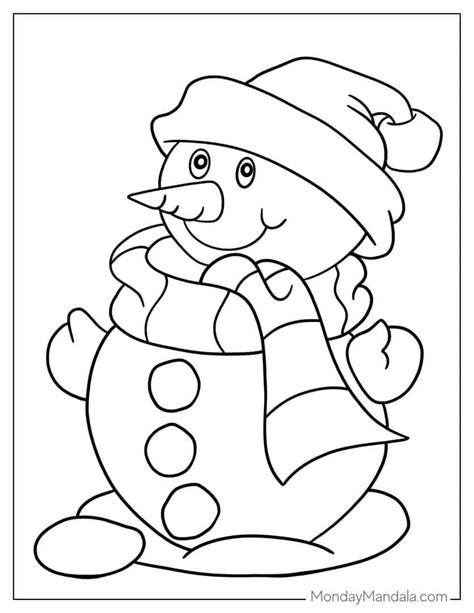 42 Snowman Coloring Pages Free Pdf Printables