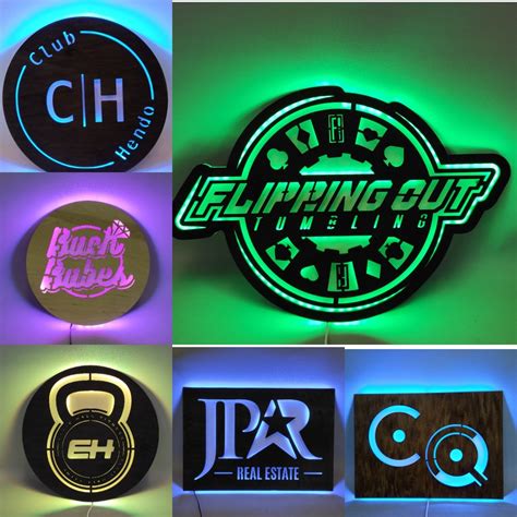 Custom Led Sign Logo Custom Led Light Sign Custom Led Neon Etsy