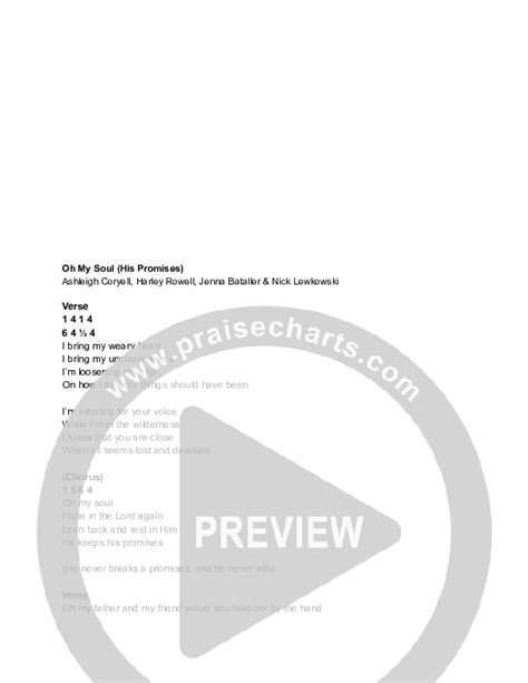 Oh My Soul Chords PDF (Madison Street Worship) - PraiseCharts