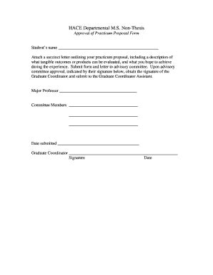 Fillable Online Fcs Uga Approval Of Practicum Proposal Form Fax Email