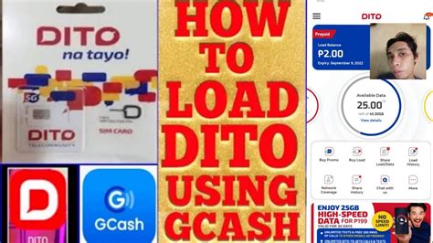 Paano Magload Sa Dito Sim Gamit Ang Gcash How To Load Dito Sim Thru