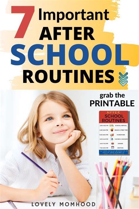 7 Easy Steps To Create An After School Routine For Kids Schedule