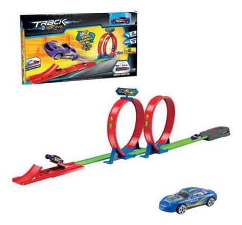 Pista Carrinho Igual Hotwwehls Infantil Duplo Looping Oferta Frete grátis