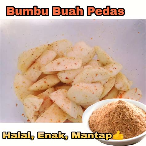 Jual Bumbu Buah Pedas 1 Kg Jual Bubuk Rujak Jambu Kristal Pedas 1