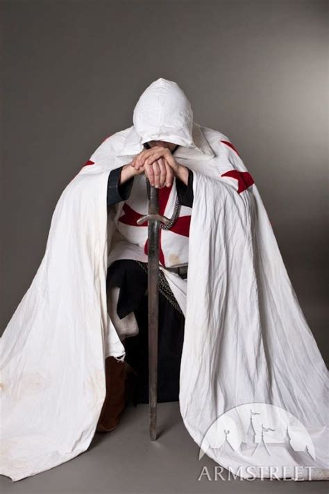 Mens Crusader Costume Medieval Templar Renaissance Knight Warrior Tunic