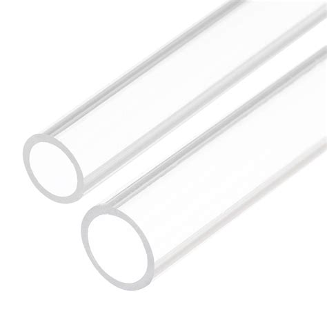 Uxcell 24pcs Acrylic Pipe Clear Rigid Round Tube 1 4 5 16 ID 16 For