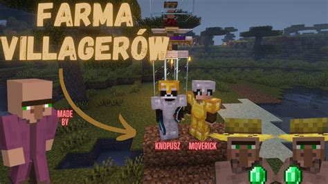 Poradnik Jak Zbudowa Farme Villager W W Mqverick Minecraft Youtube