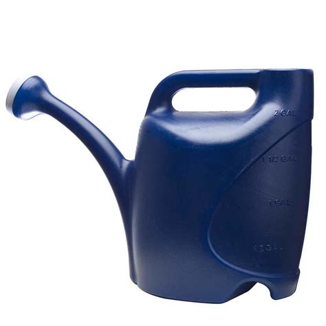 Allen Roth 2 Gallon Watering Can 2 Gallon Navy Blue Plastic Classic