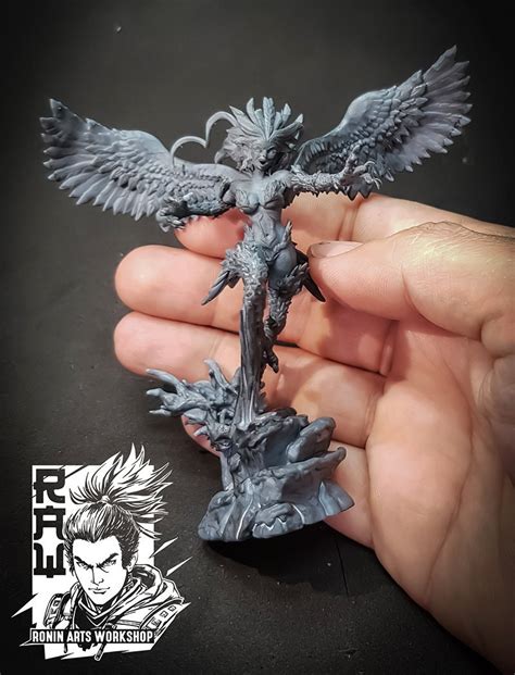 Sexy Harpies Resin 3D Print Miniature Nude Sexy Dnd Boss Pathfinder Ronin Arts